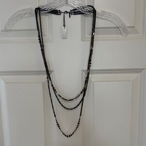 NWT! WHBM Chic Three-Strand Beaded Necklace